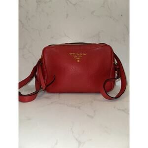 Prada Red Crossbody Bag - Excellent Condition